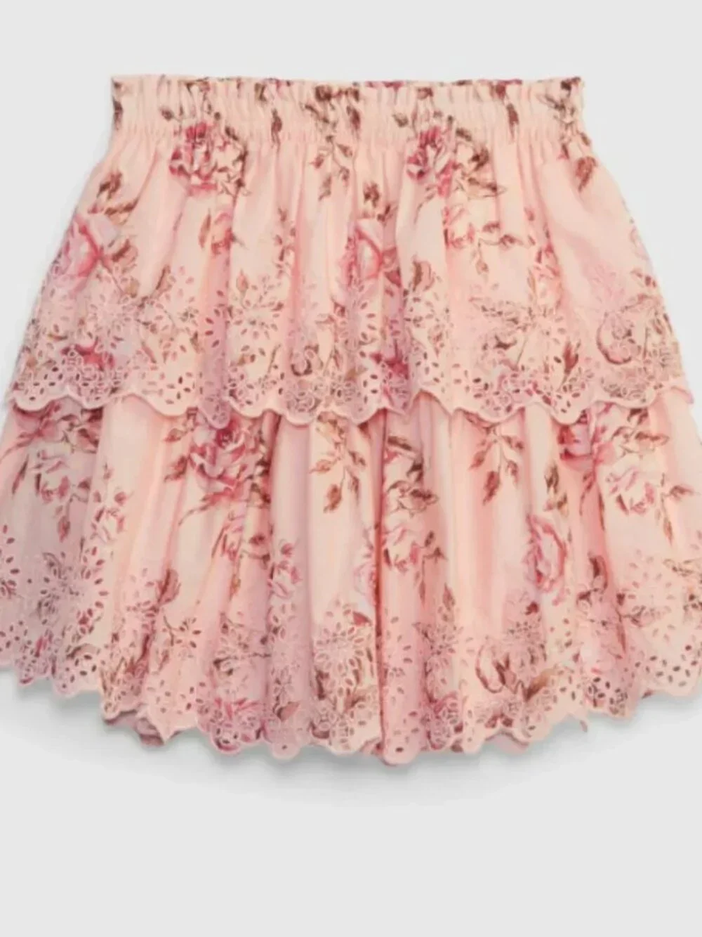 NWT Gap × LoveShackFancy Kids Floral Flippy Ruffle Skirt